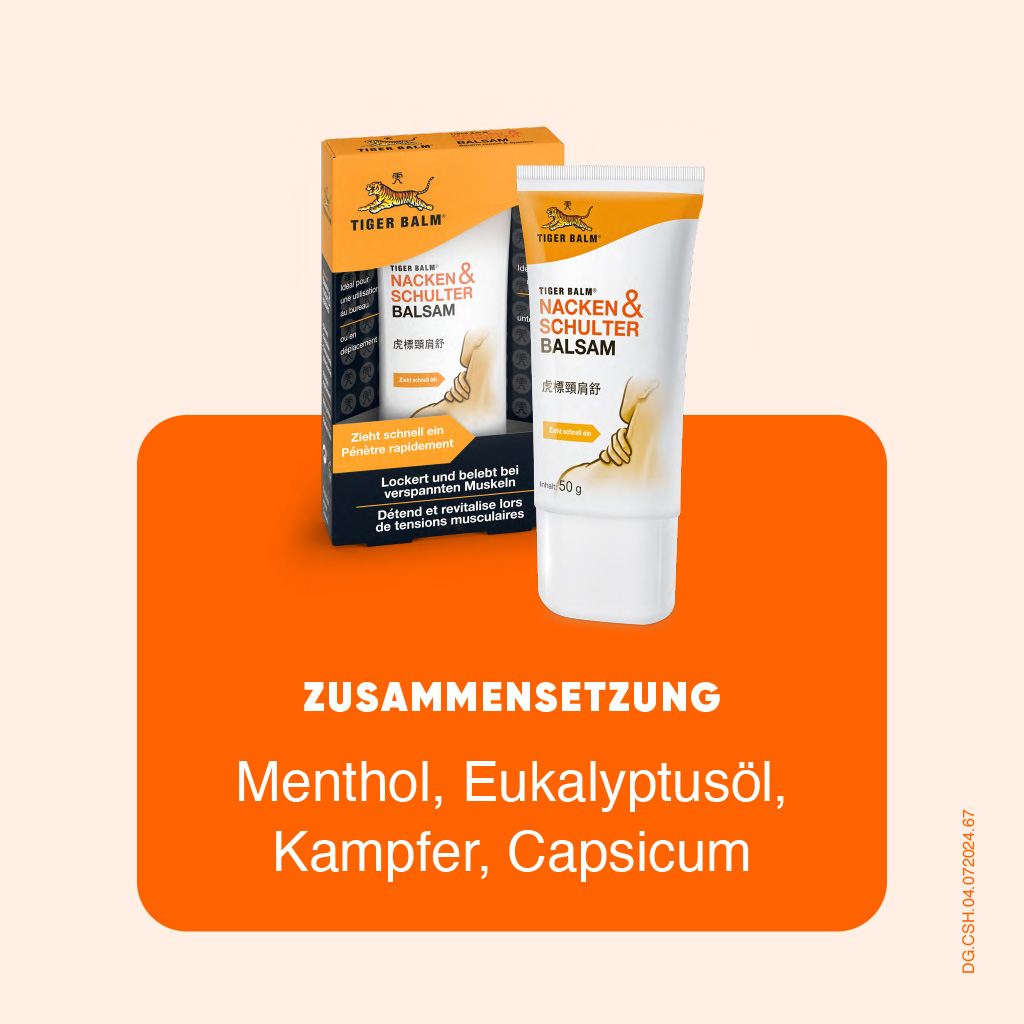 TIGER BALM Nacken & Schulter Balsam<br>50 g, Tube, Balsam