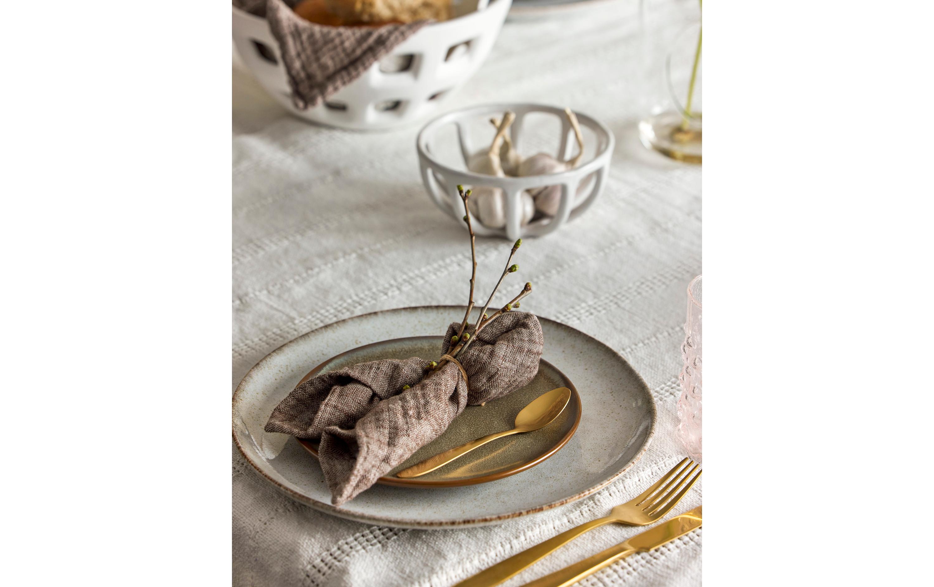 Speise-Service Sandrine 12-teilig, Nature<br>Geschirrset