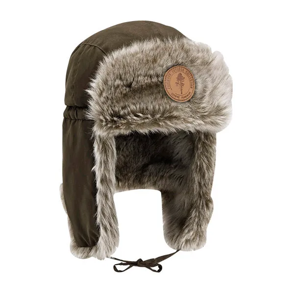 Pinewood -  Pinewood Winterkappe Murmansk Hat suede brown