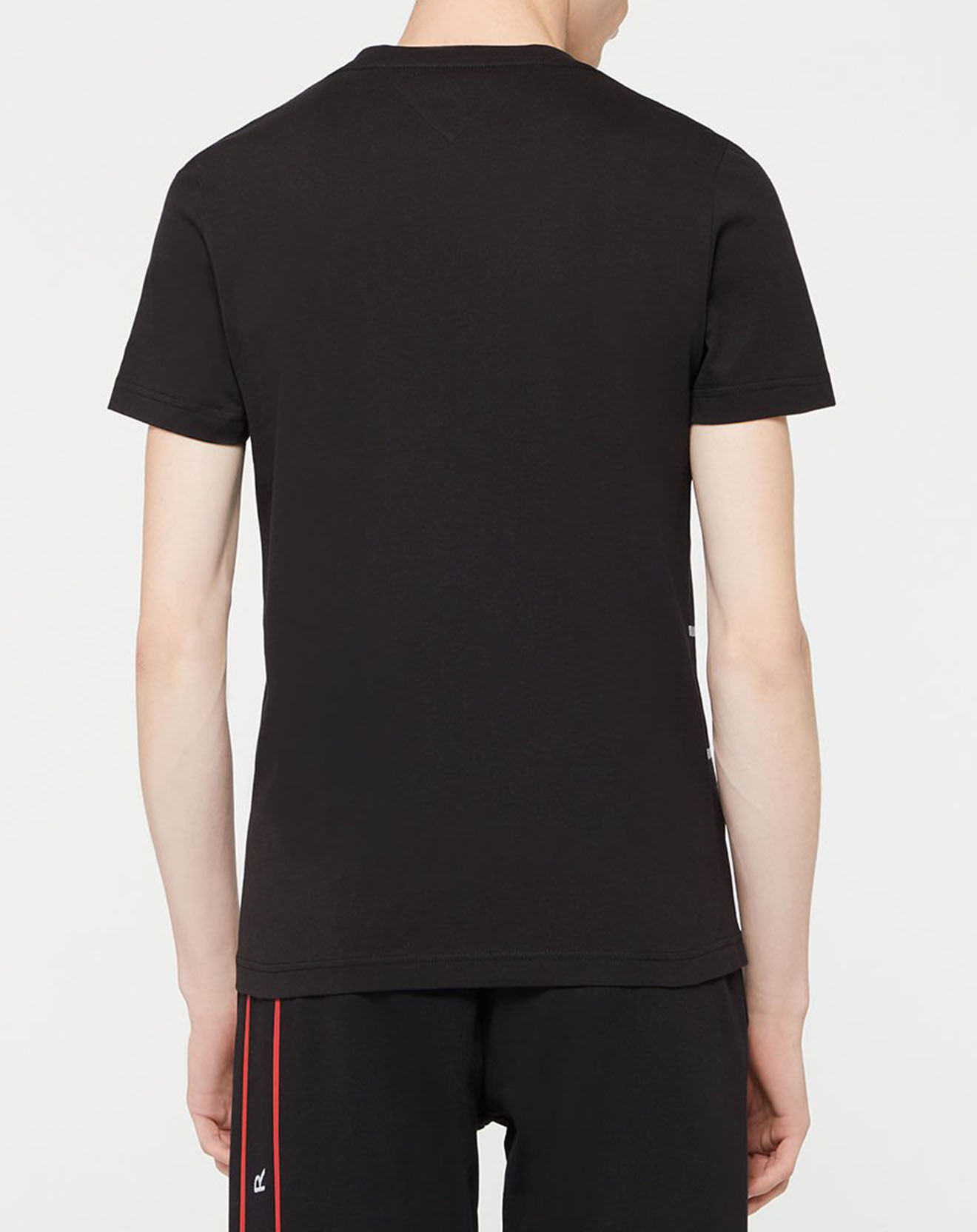 Tommy Hilfiger T-Shirt 100% Coton Bio Large Flag noir
