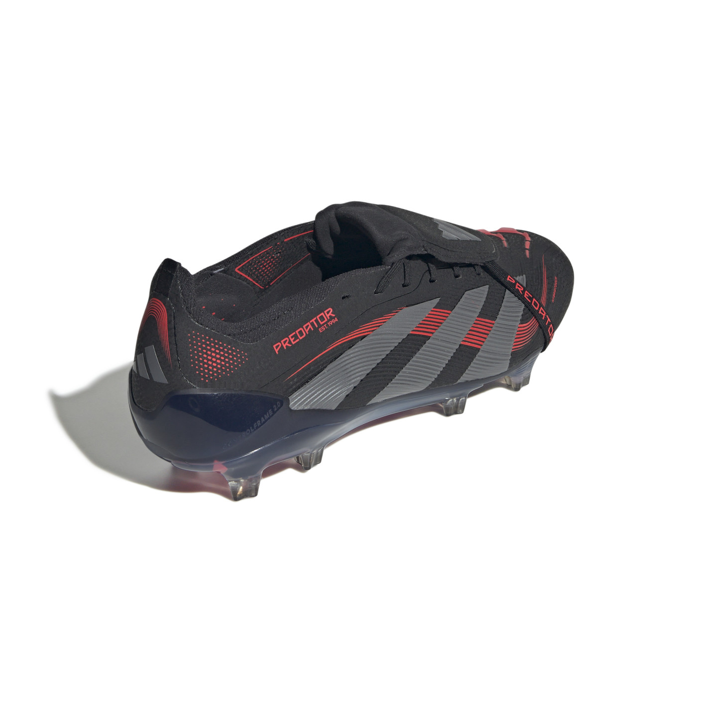 Adidas Predator Elite FT Gras Voetbalschoenen (FG) Zwart Grijs Rood