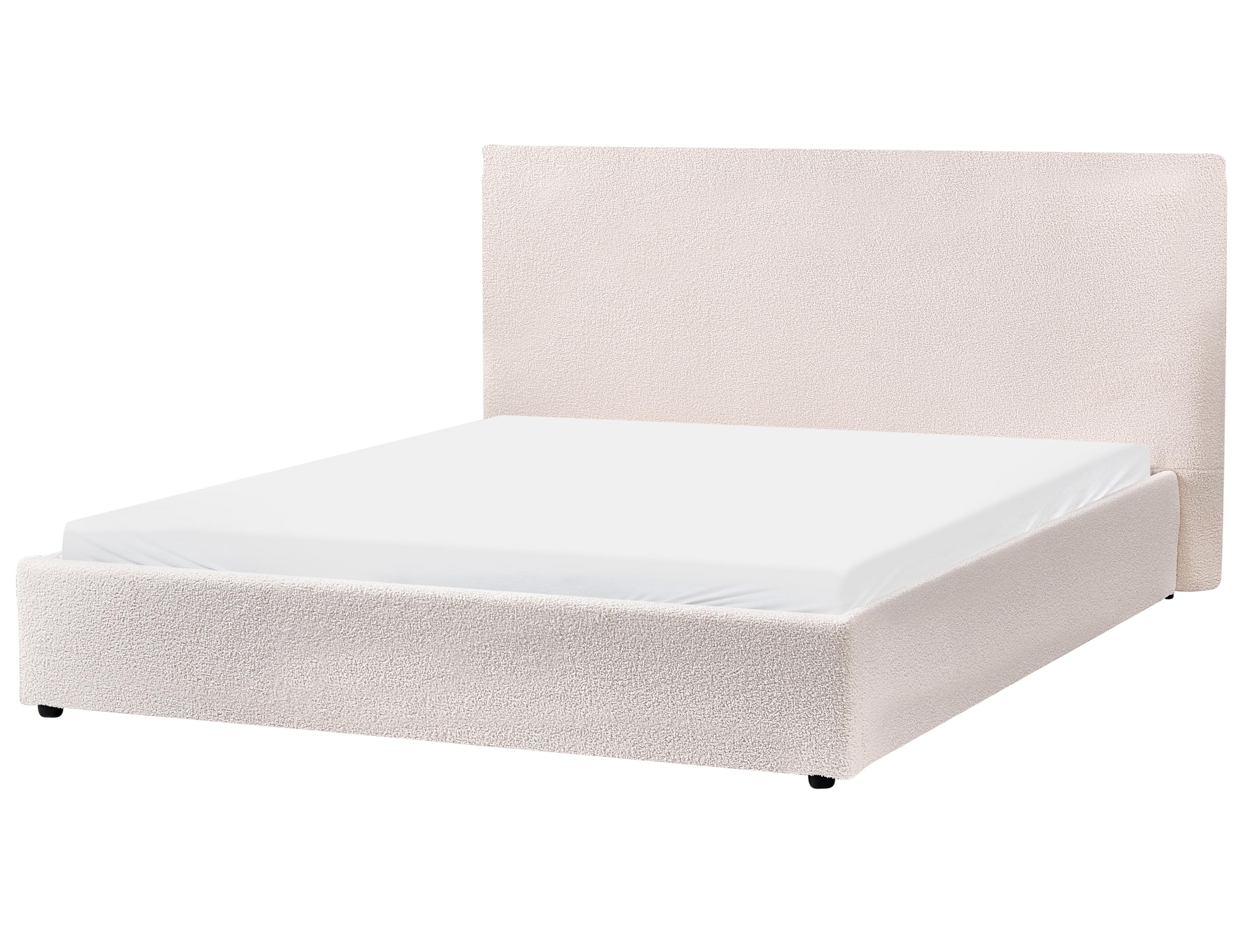 Waterbed Bouclé LAVAUR 160 x 200 cm Gebroken wit