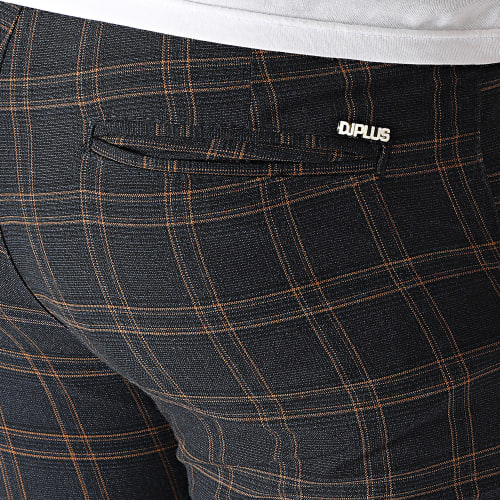 Pantalon A Carreaux Marron