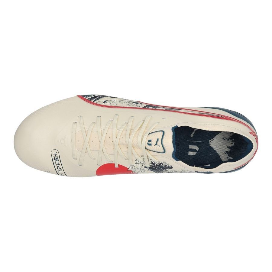 PUMA X Unisport King Ultimate FG/AG Great Wave - Sugared Almond/Active Red/Ocean Tropic ÉDITION LIMITÉE