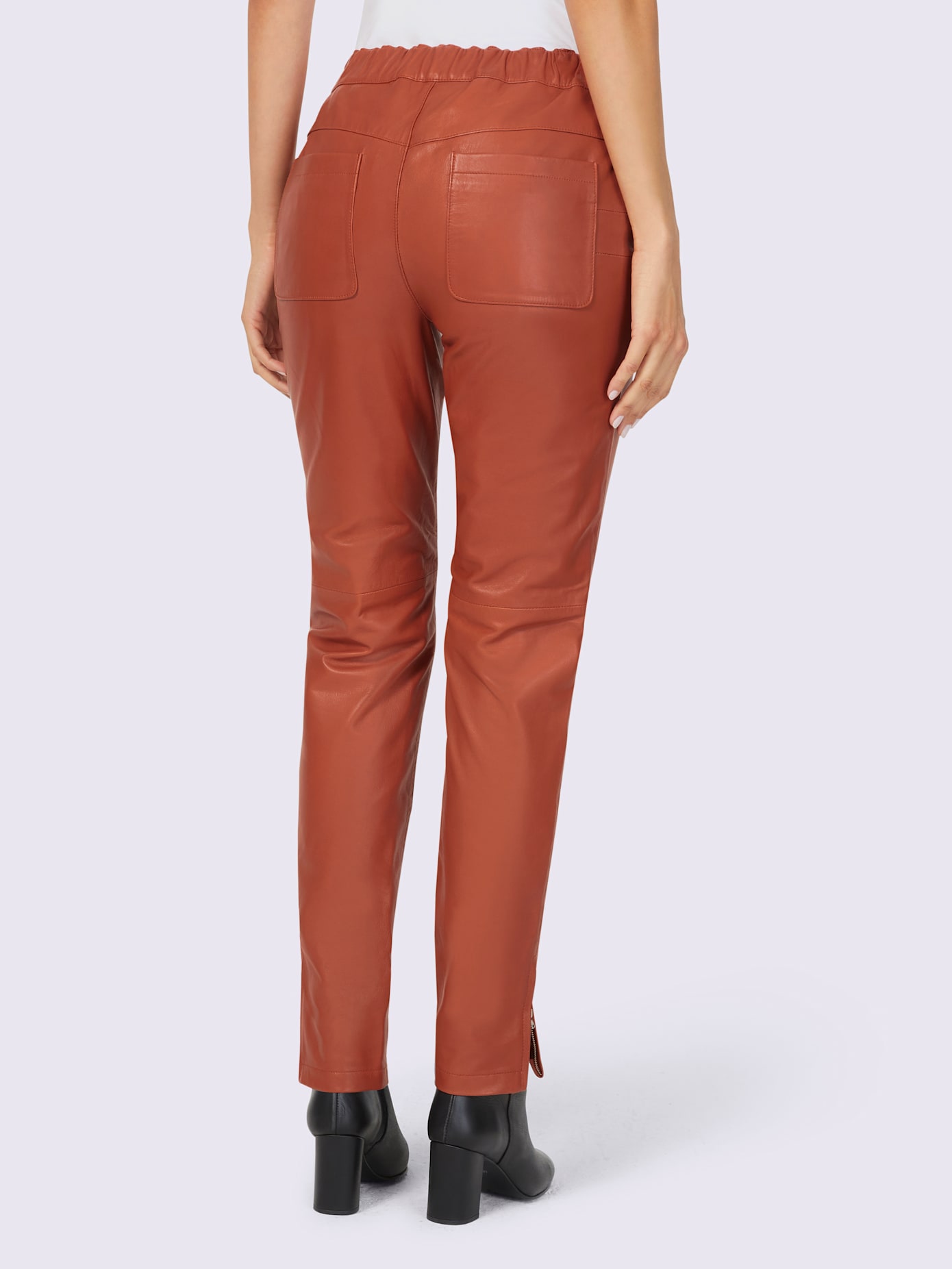 Pantalon en cuir cuir agneau nappa