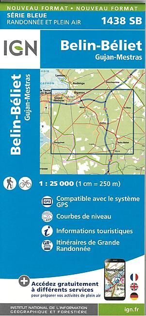 IGN - 1438 SB BELIN BELIET 1 25 000