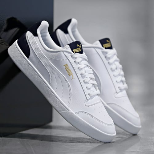 Baskets Puma Shuffle 309668 White Peacoat Gold