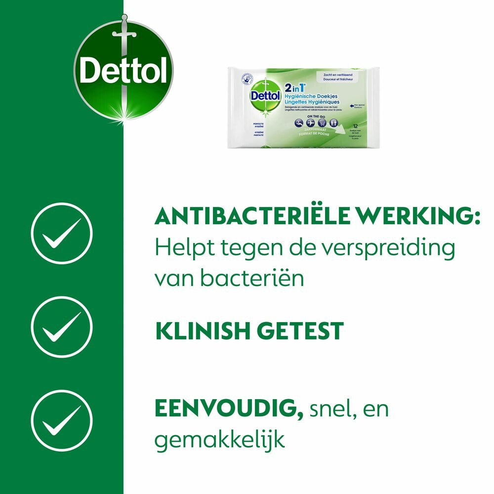 Dettol Hygienische Doekjes 2in112 stuks