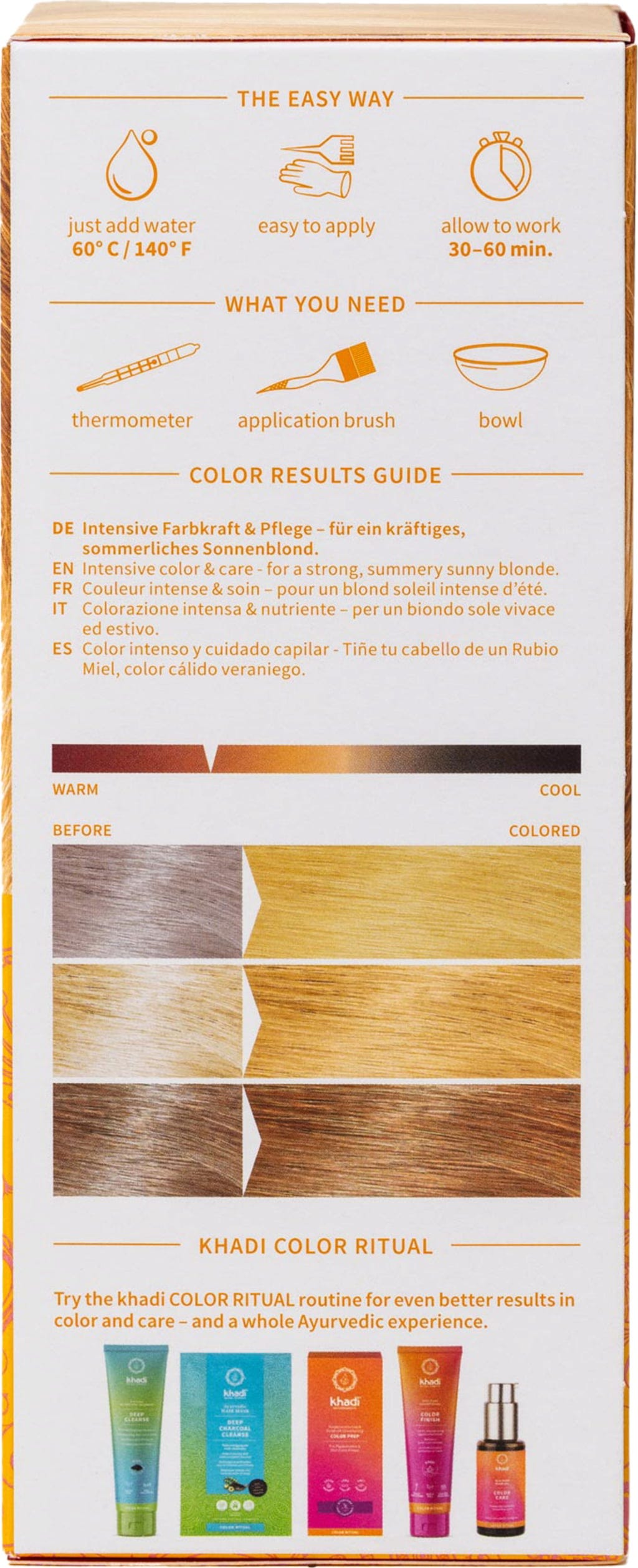 Khadi®  Pflanzenhaarfarbe Sonnenblond, 100 g
