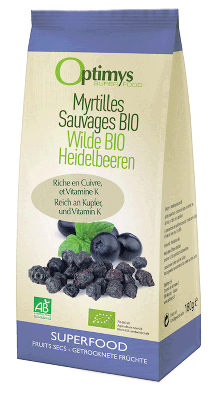 OPTIMYS Heidelbeeren wild Bio 180 g