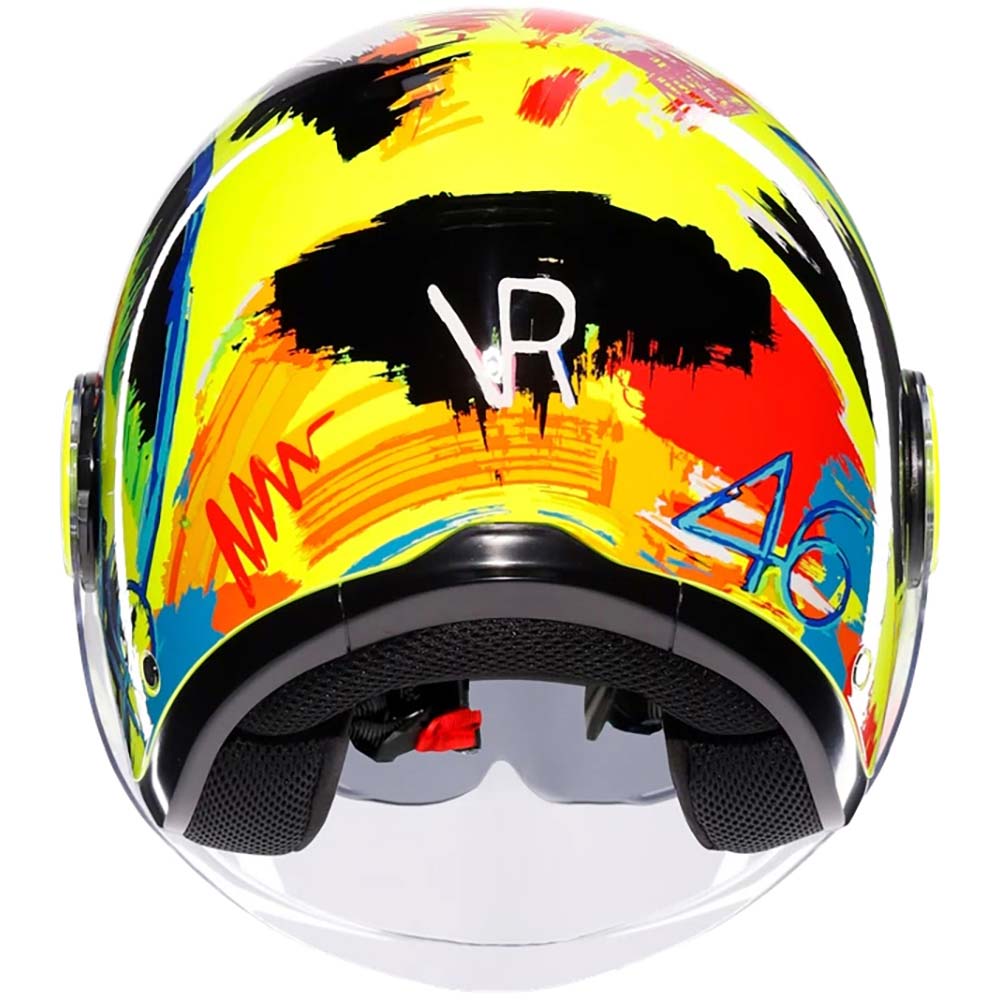 AGV - Casque Eteres Rossi Winter Test 2019 Jaune / Multicolore / Noir
