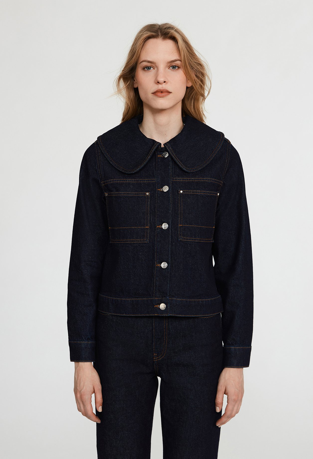 Veste denim brut