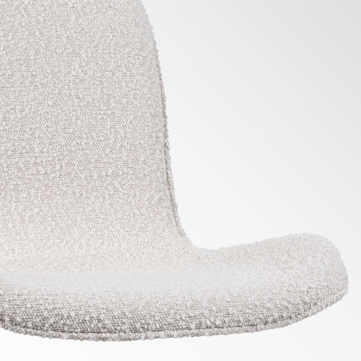 Barkruk Nino-Fé bouclé beige - zwart onderstel -  65 cm