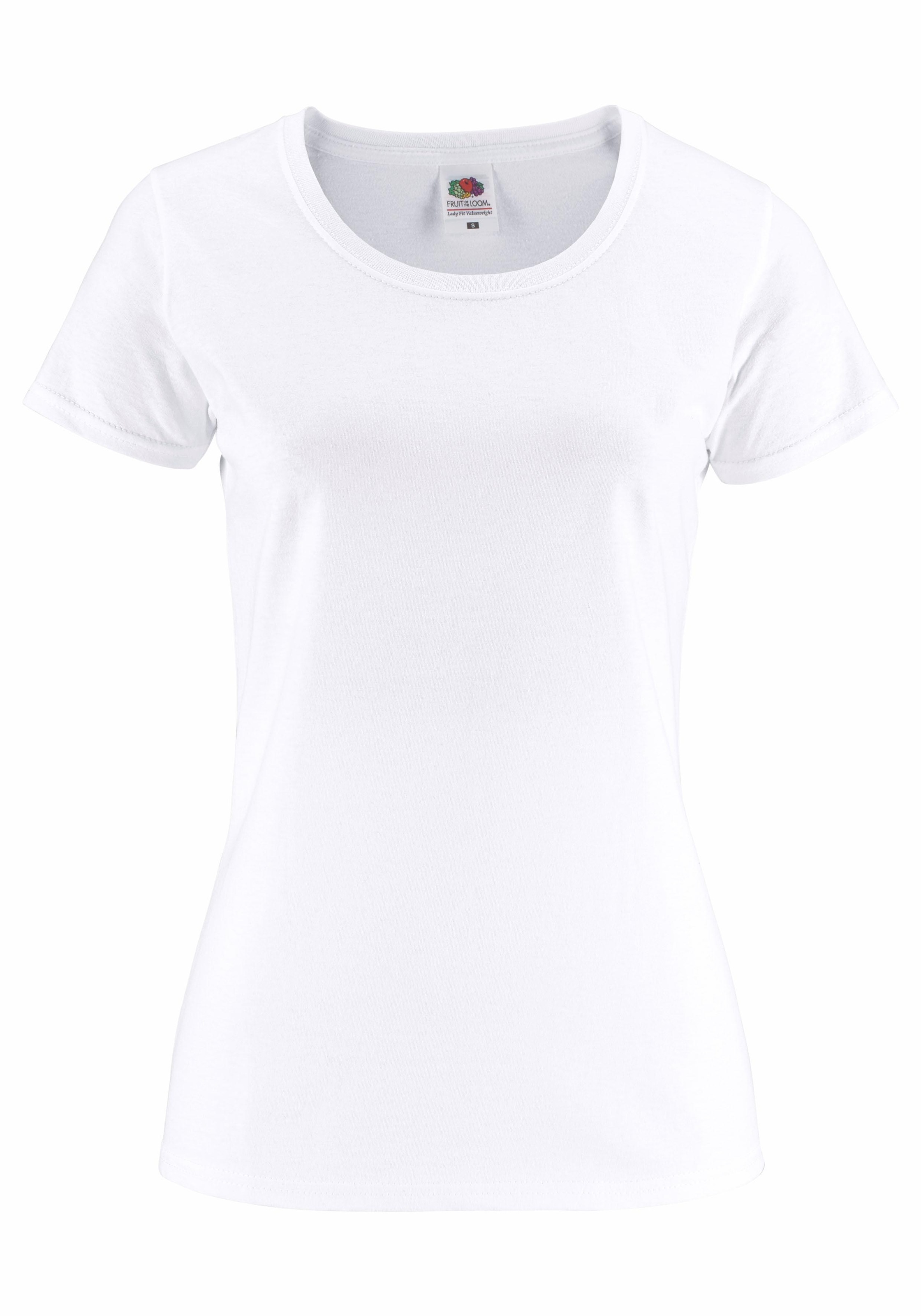 Fruit of the Loom Rundhalsshirt »Lady Fit Premium«, 2 Stk.