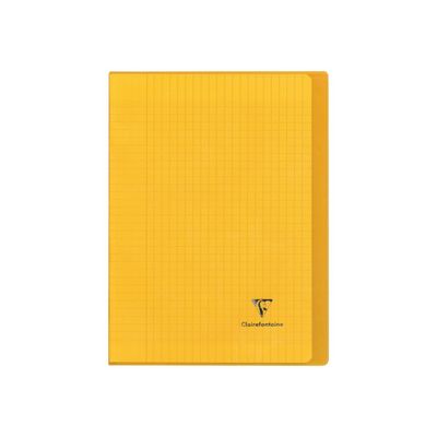 Clairefontaine Koverbook - Cahier polypro 24 x 32 cm - 48 pages - grands carreaux (Seyes) - disponible dans différentes couleurs