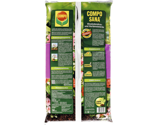 COMPO SANA® 50 L Rhododendron- en Hortensiagrond, ook geschikt voor Azalea's, Heide en Camelia's, Erybeangrond