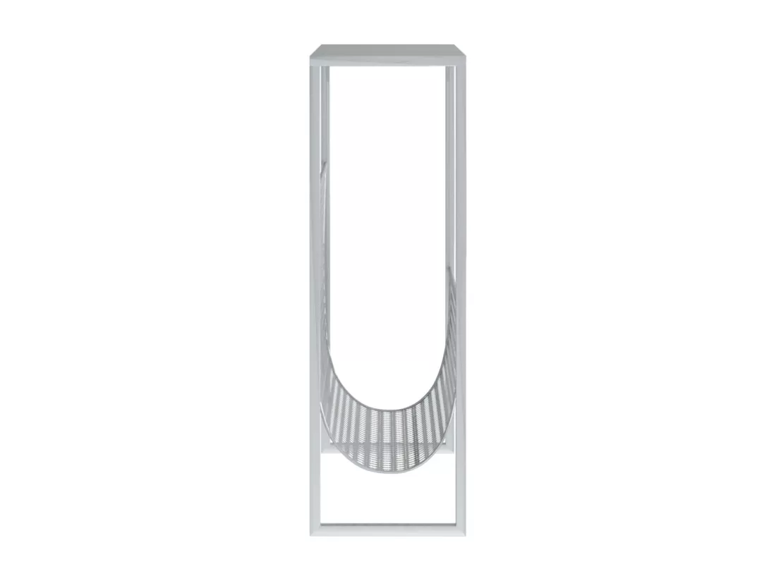 Porte-revue Argenté 35x15x45 cm Acier