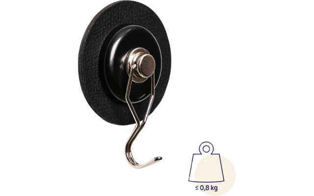 Silwy Magnet-Haken THE ONE inkl. Pad BLACK