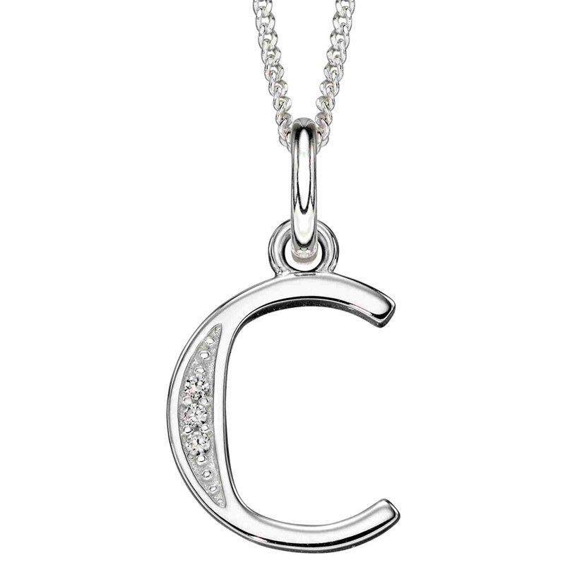 Collier lettre C en argent 925