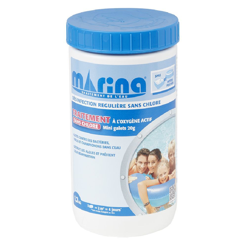 Traitement choc sans chlore pastille 20g Marina