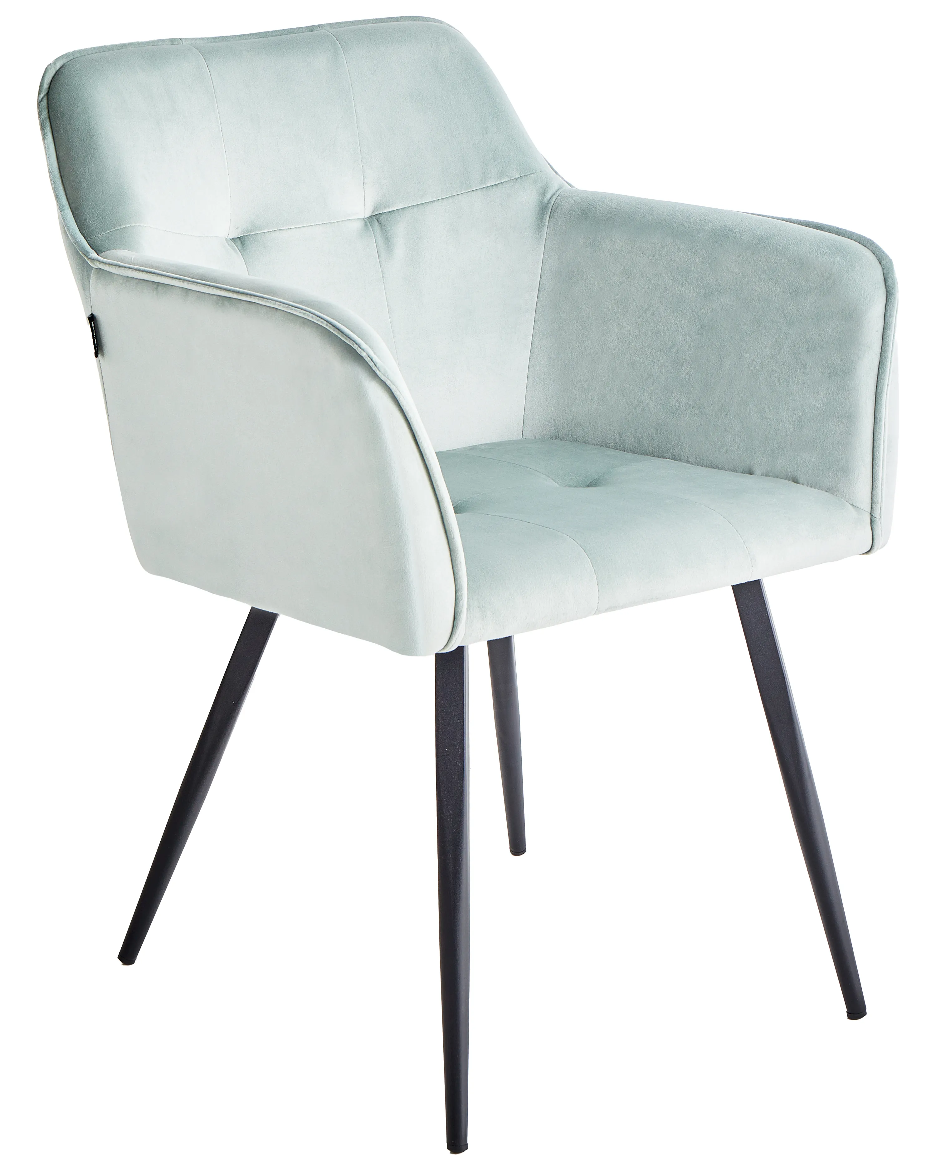 Set van 2 eetkamerstoelen JASMIN Fluweel Mintgroen