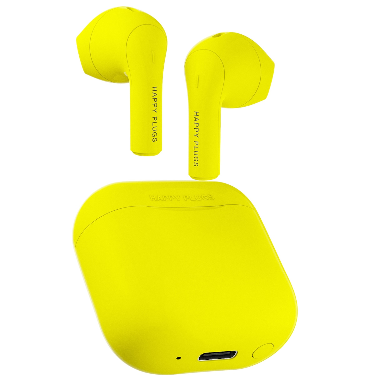 Happy Plugs Joy helt trådløse in-ear hodetelefoner (neongul)