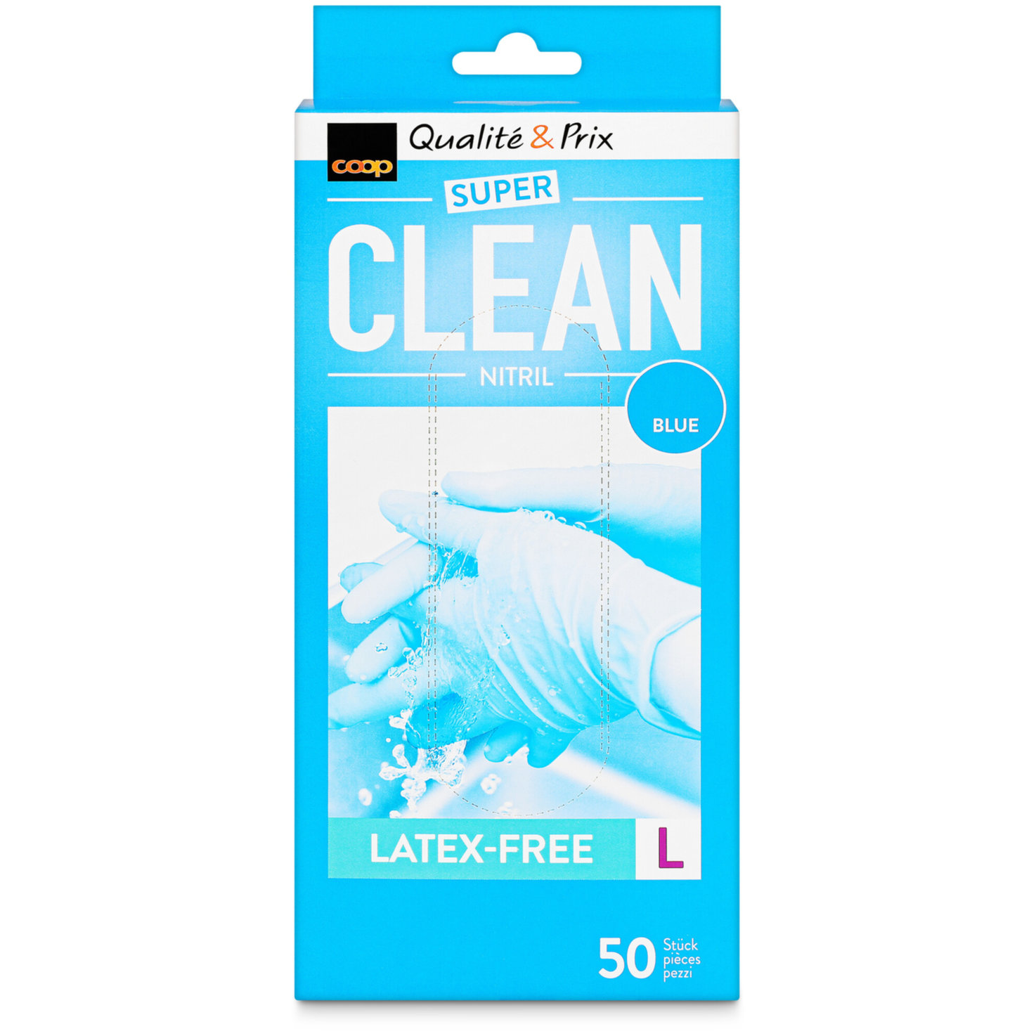 Clean Latex-Free L 50 Stück blau