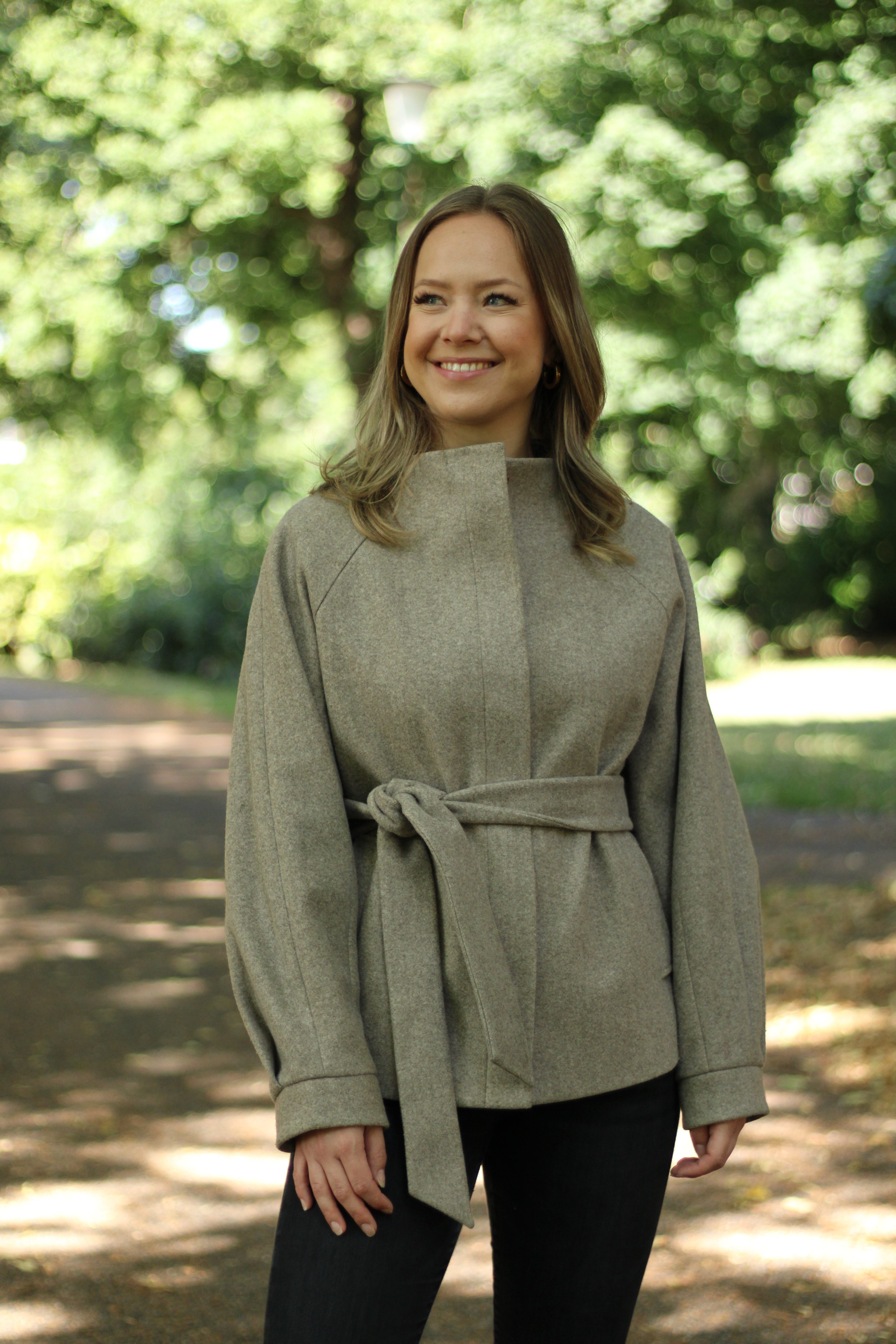 Rino & Pelle - Cornelia Short Coat With Collar - Toffee Melange