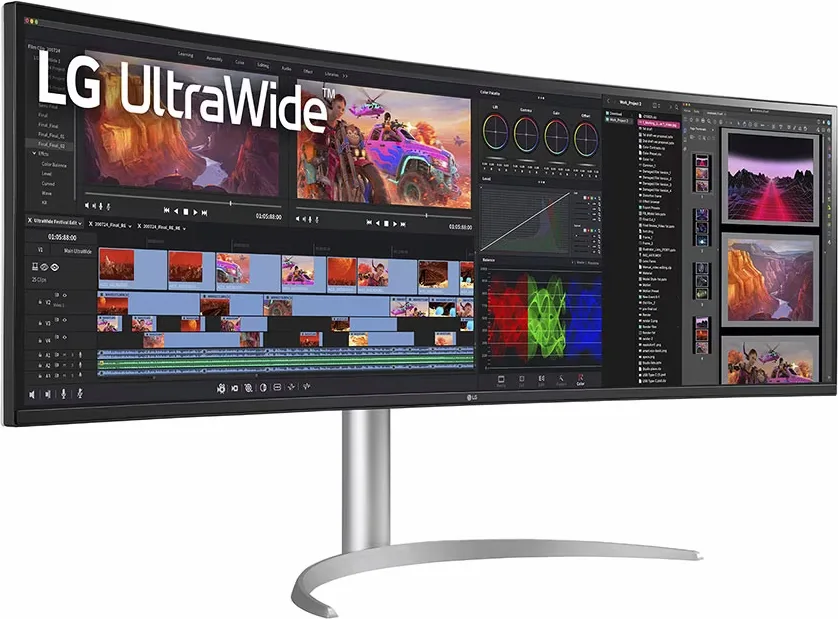 LG UltraWide 49WQ95C-W Écrans de bureau et professionnels