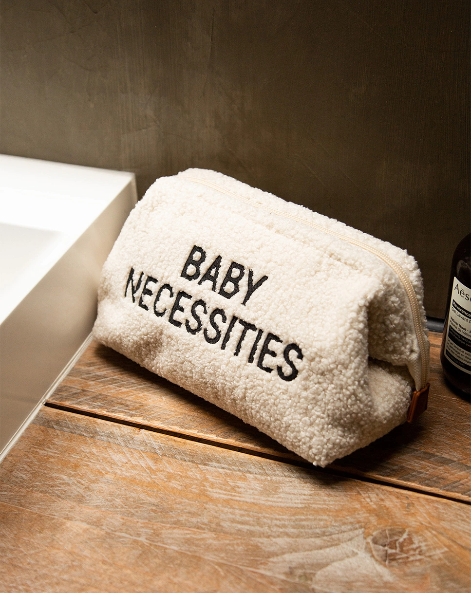 Kulturbeutel BABY NECESSITIES TEDDY (27x13x15) in offwhite/schwarz