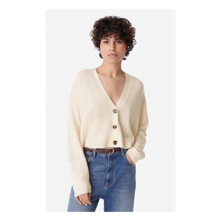 Vanessa Bruno Cardigan Caren Laine Mérinos | Ivoire