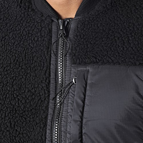 Veste Zippée Fourrure Mouton M5011456A Noir