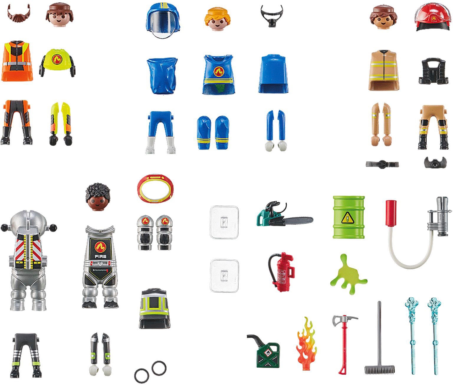 Playmobil® Konstruktions-Spielset »Action Heroes, Feuerwehr (71468), My Figures« Made in Europe