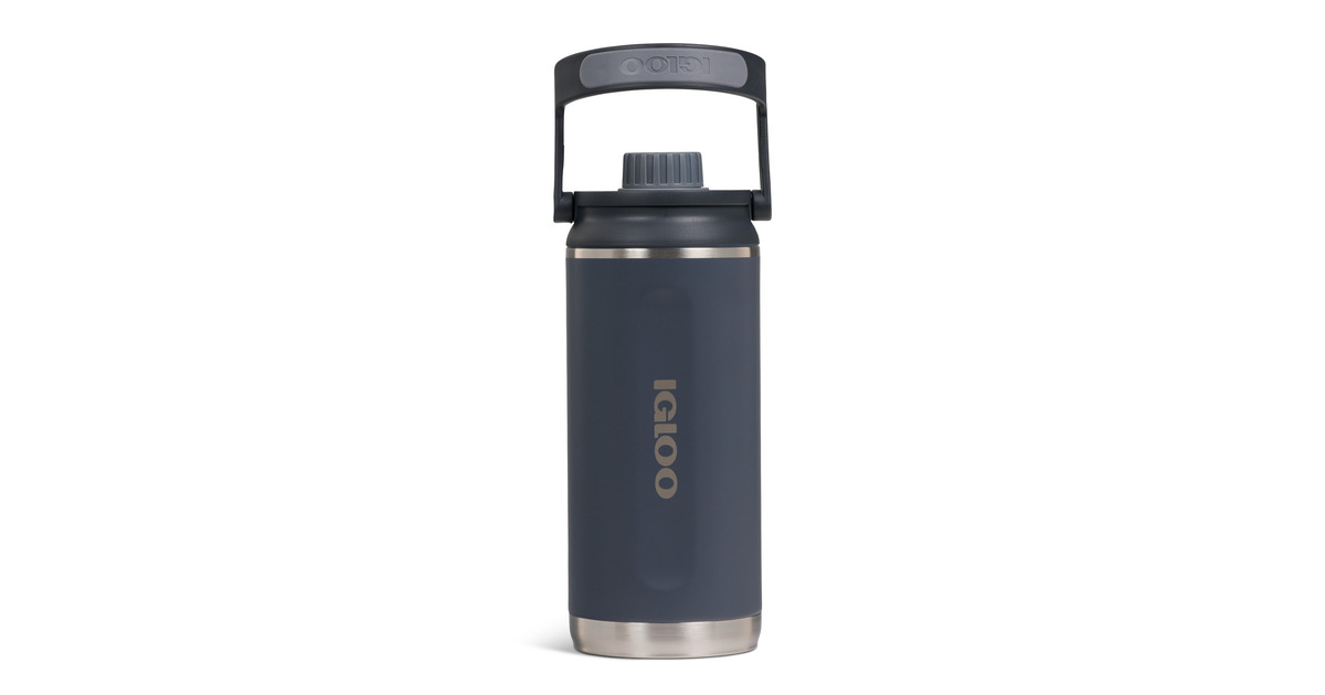 IglooTwist ‘n’ Chug Bottle 36 oz, 1,06 liter drinkfles  (Carbon)