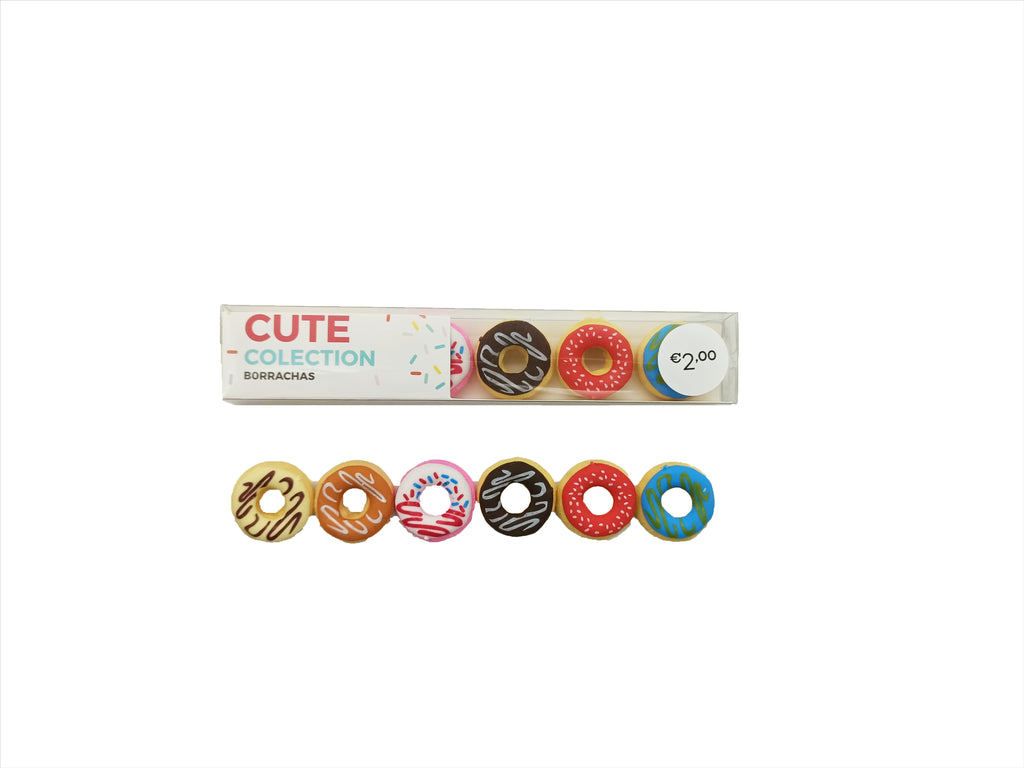 Conjunto 6 Borrachas - Donuts
