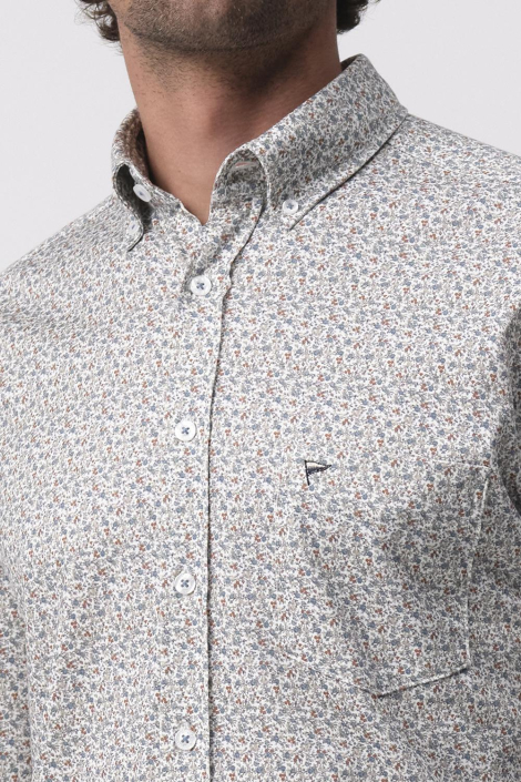 Campbell multi color heren overhemd