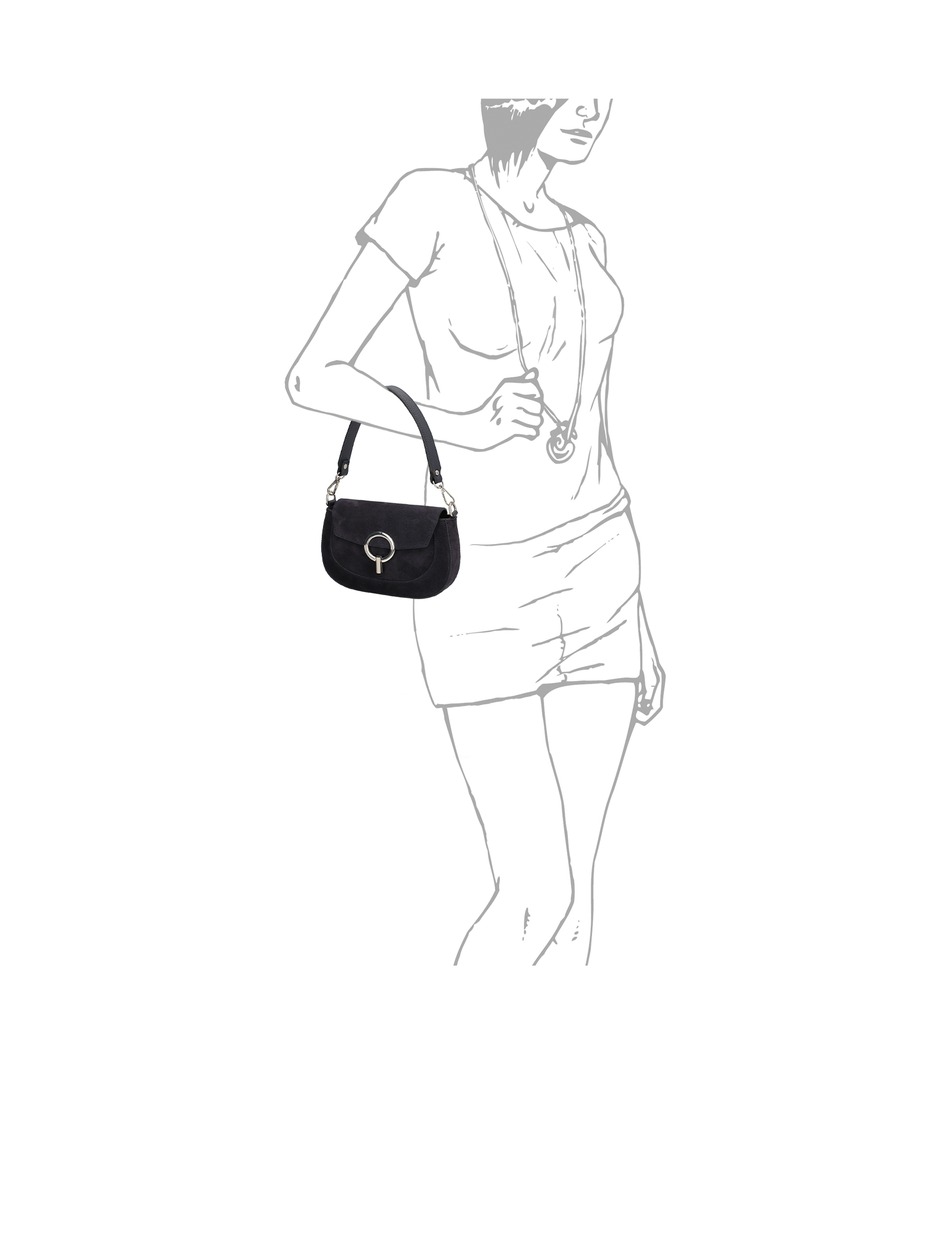Lederkombination Mini Bag