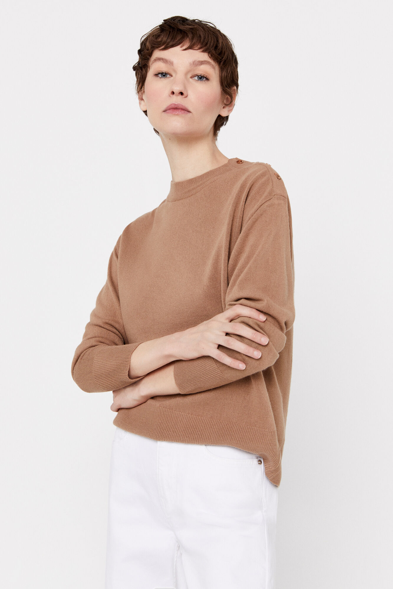 Camisa Soft Touch - Marrom