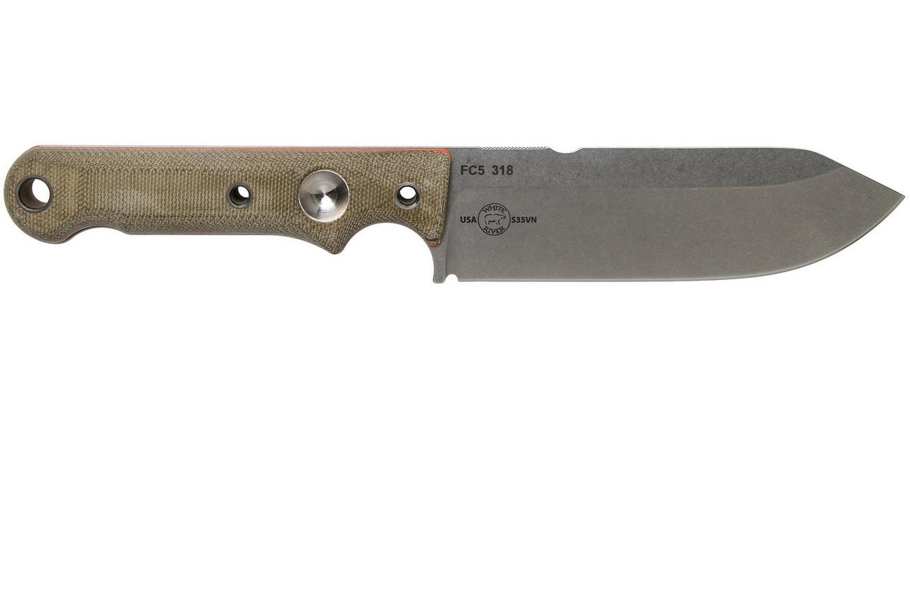 White River Knives FC5 Firecraft survivalmes, Kydex schede met firesteel