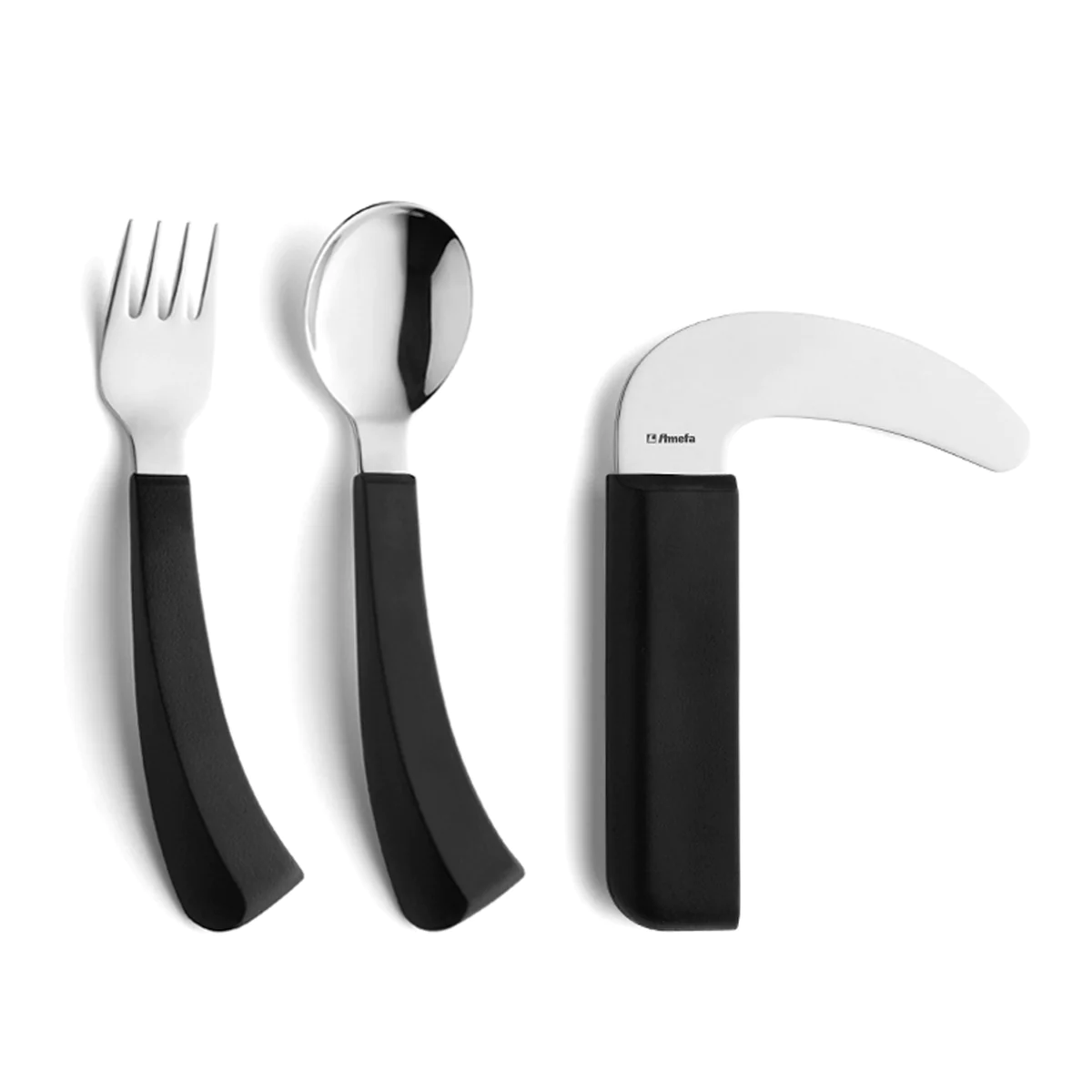 Handicap - Set 3 couverts pour gaucher Amefa