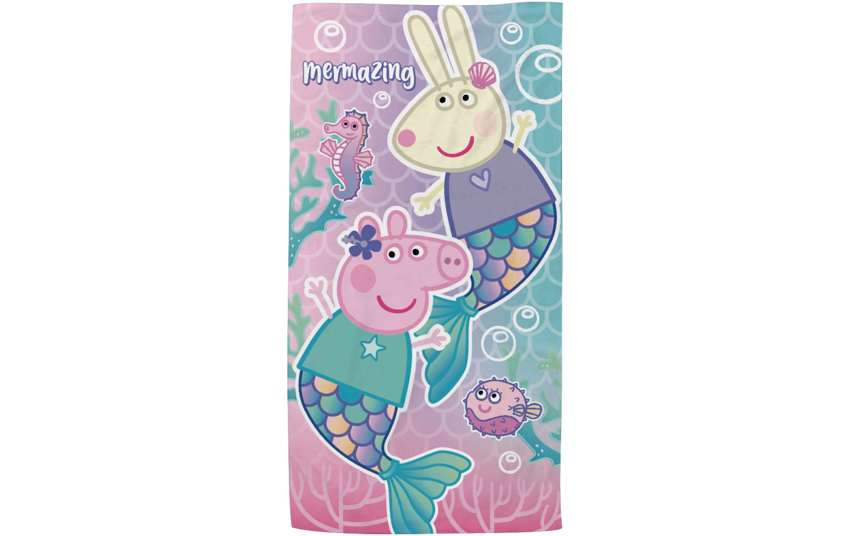 Badetuch Peppa Pig 70 x 140 cm, MehrfarbigMikrofaser Strandtuch