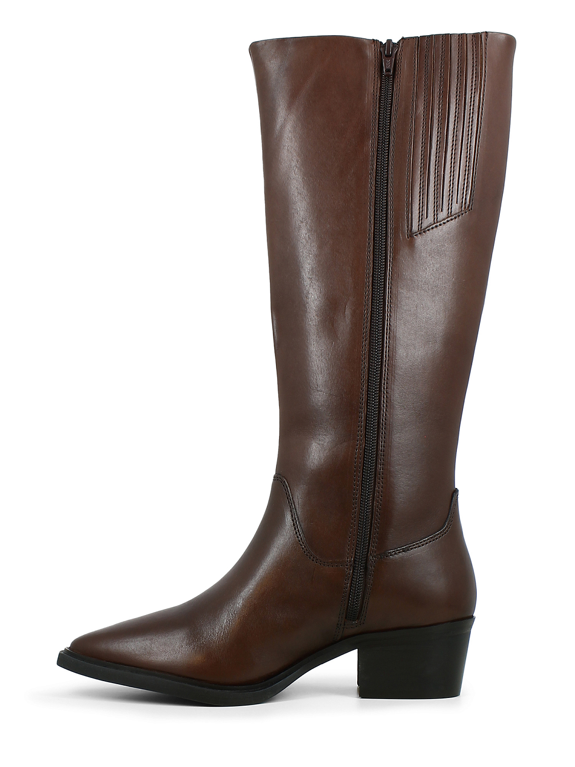 VYNE Lucca High Leather Western Boot Brown