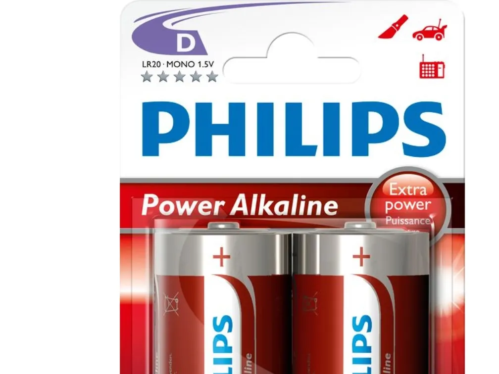 Philips Power Life LR20P2B - Batteri 2 x D - Alkalisk