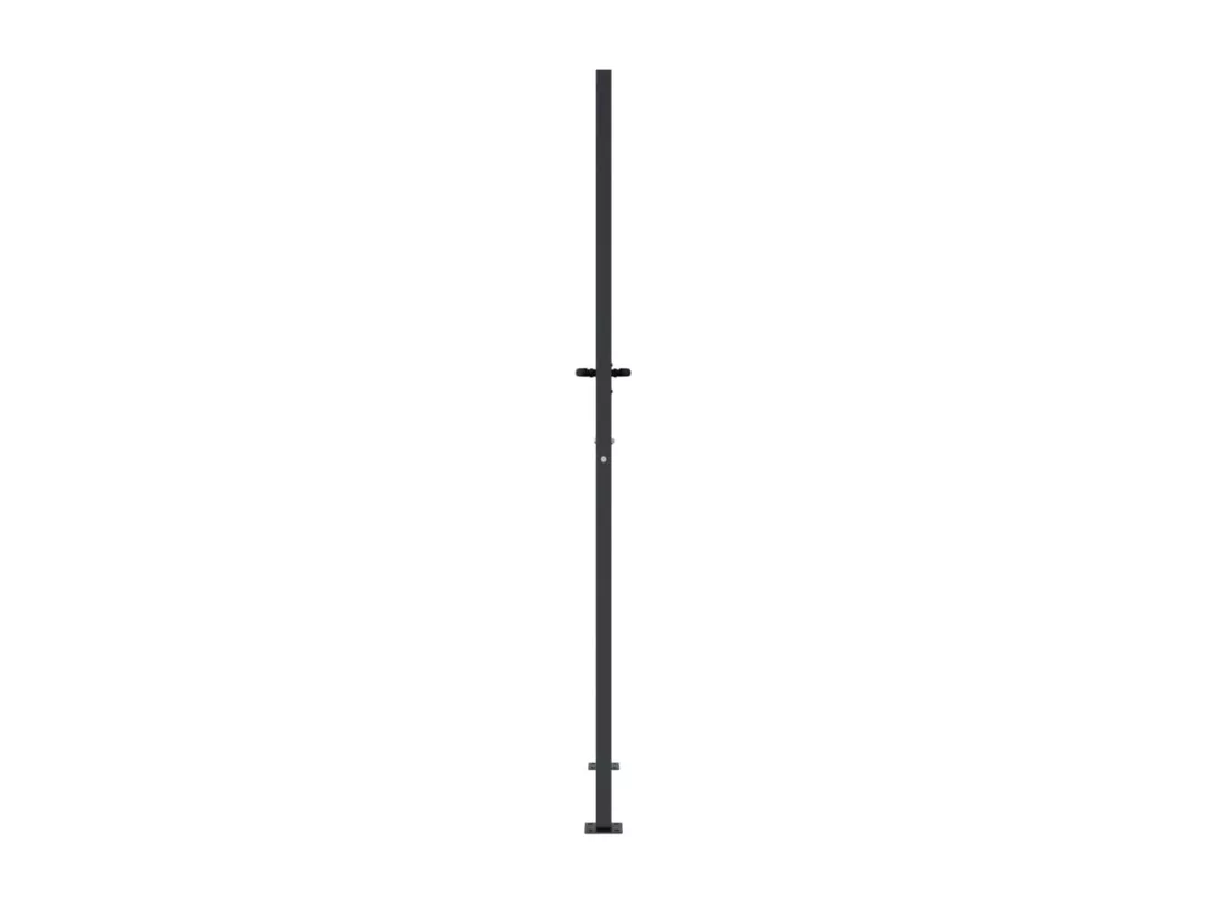Portail de jardin anthracite 105x205 cm acier design de bambou