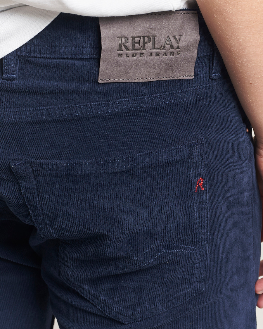 Replay Grover Corduroy 5-Pocket Pants Navy