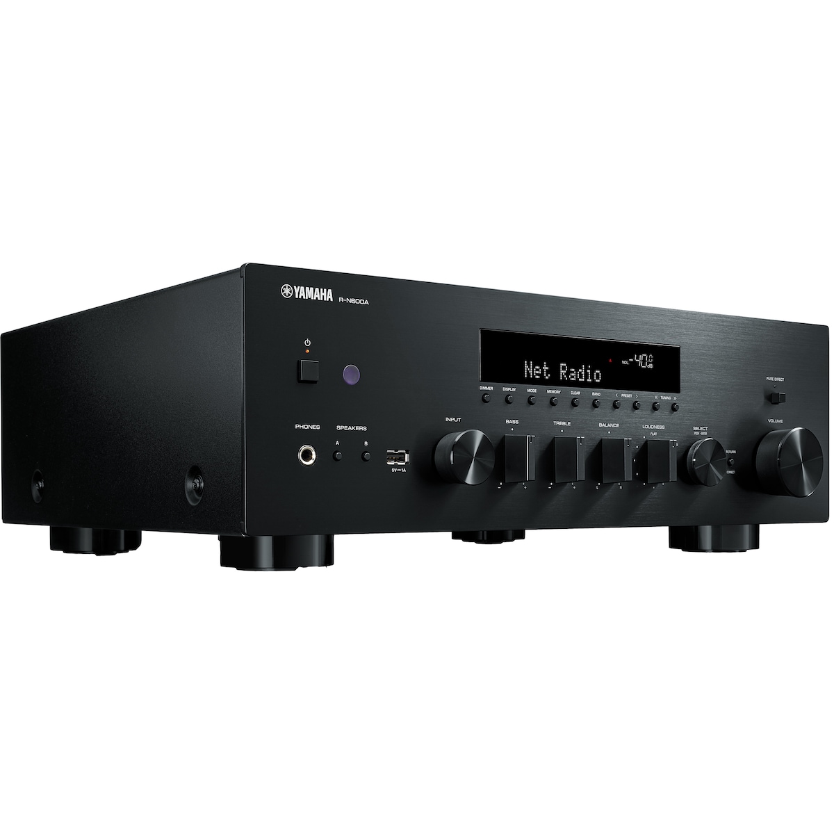 Yamaha RN600A 2.0 nettverksbasert stereomottaker (sort)