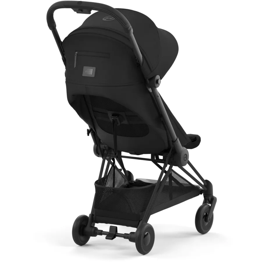 cybex PLATINUM Buggy Coya Matt Black Sepia Black inklusive Babyschale Cloud T I-Size Plus Leaf Green  und Adapter