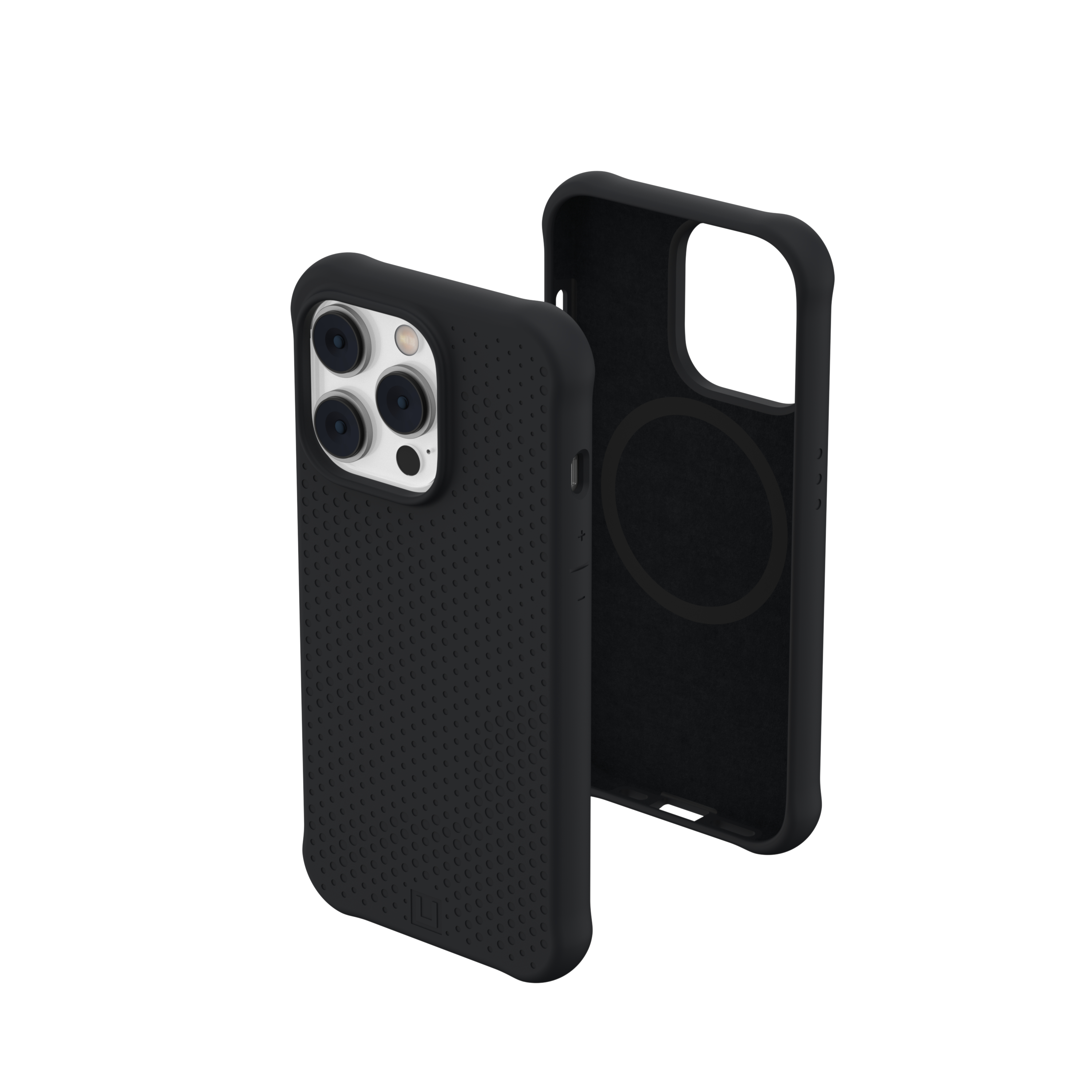 UAG Urban Armor Gear [U] - iPhone 14 Pro Antimikrobielle Hybrid MagSafe Hardcase Schutzhülle Dot (114082314040) - Schwarz