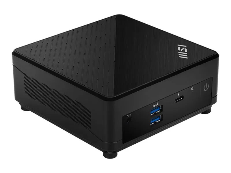MSI Cubi 5 12M 001EU - Mini PC Core i7 1255U / op til 4.7 GHz - RAM 16 GB - SSD 512 GB - NVMe - Intel Iris Xe Graphics - IEEE 802.11ax (Wi-Fi 6E), Bluetooth 5.3, Gigabit Ethernet, 2.5 Gigabit Ethernet - Win 11 Pro - skærm: ingen - sort