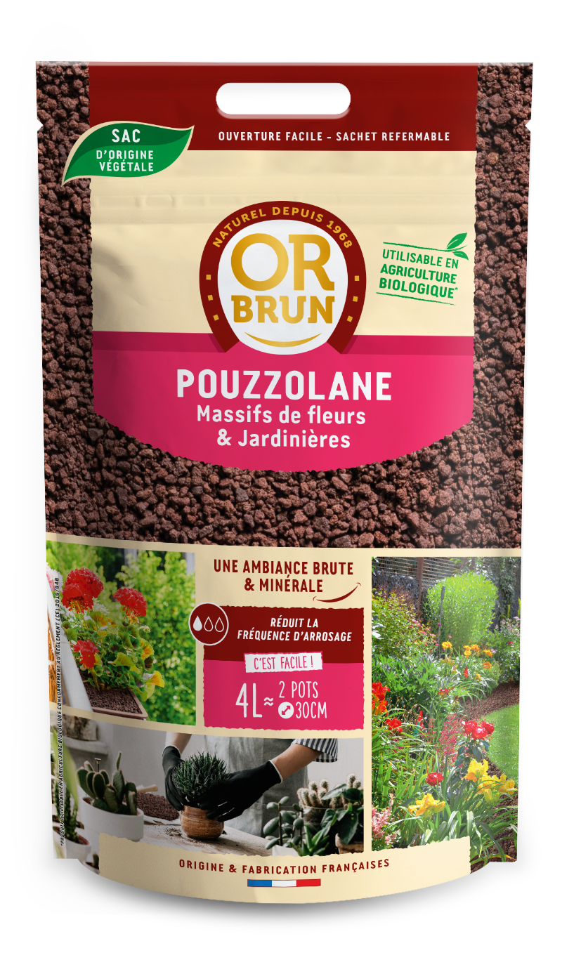 Obrpcdpouz4 |paillage de pouzzolane | protection des plantes
